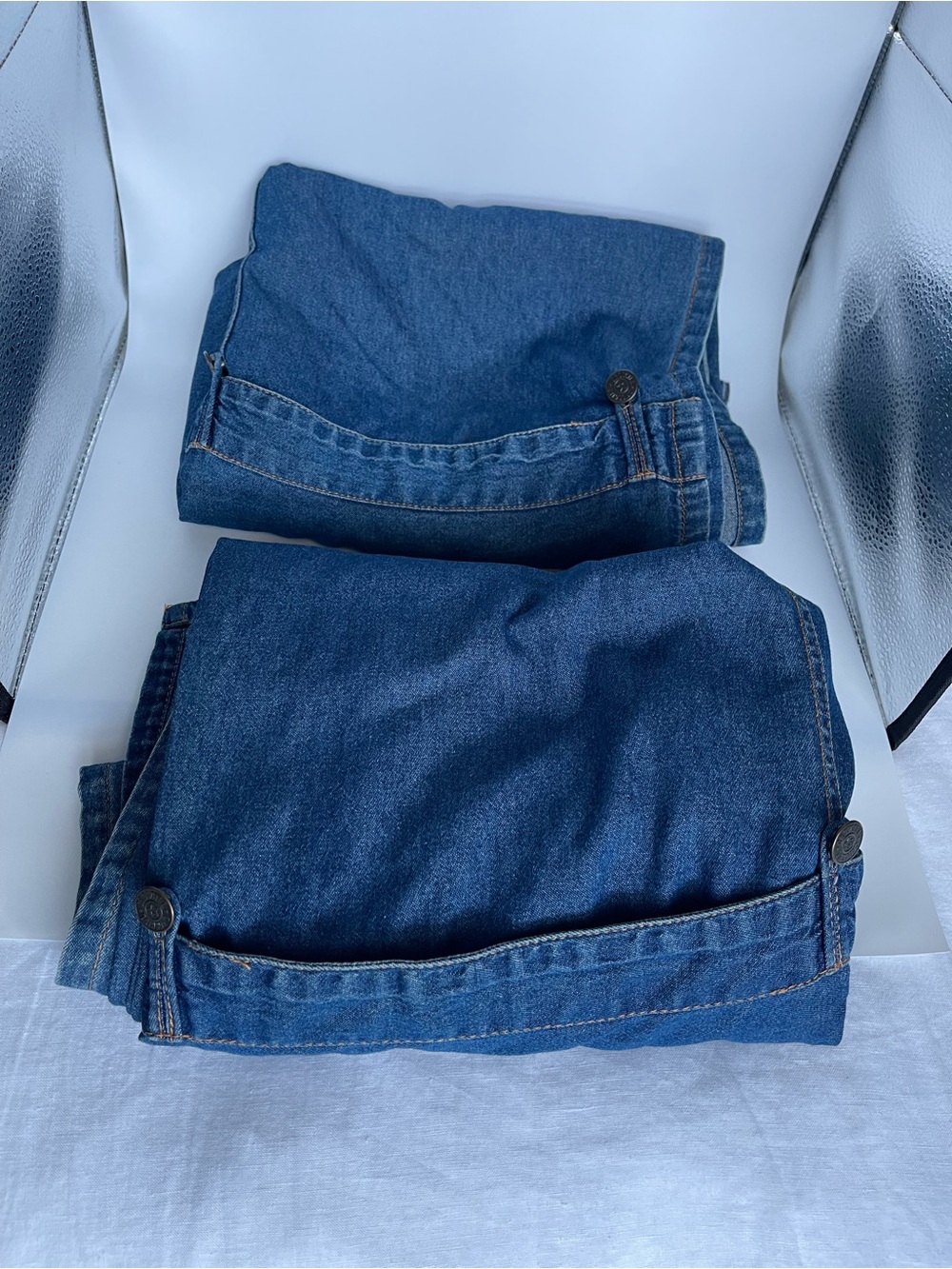 Croscill Blue Denim Curtain Panels